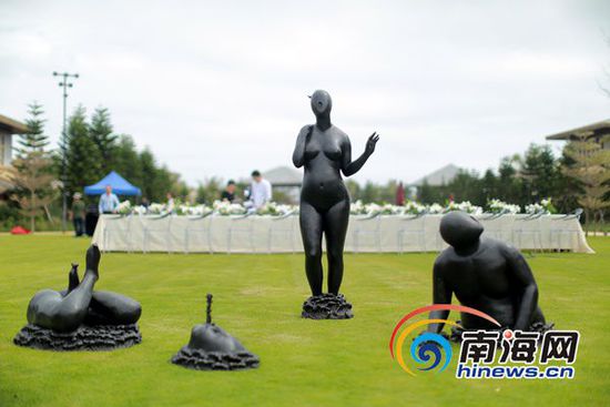 海南首屆國(guó)際海灘雕塑大展陵水開展 藝術(shù)家云集(組圖)