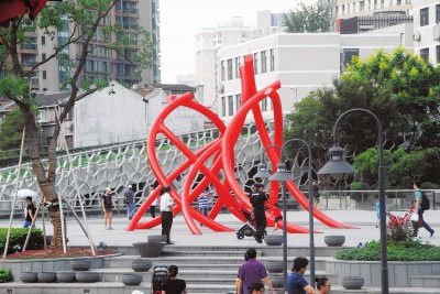 靜安國際雕塑展20日開幕 “城市狐貍”又回來了